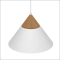 biała lampa wisząca do wnętrz skandynawskich Single Luminex 453