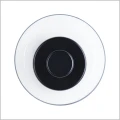 szklany plafon z czarnym środkiem DISCO 32 Step into design ST-1331-W black
