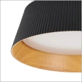 czarny klosz drewniane wnętrze FRILL Step into Design ST-DL6487-BK