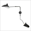 czarny kinkiet dwuramienny CRANE Step into Design W8702-S