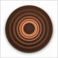 kinkiet podświetlany kolor kasztanowy RIPPLE Azzardo AZ6582