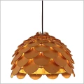Lampa wisząca szyszka ze sklejki drewnianej o średnicy 50cm 1xE27 Burgo LP-101335/1P L Light Prestige