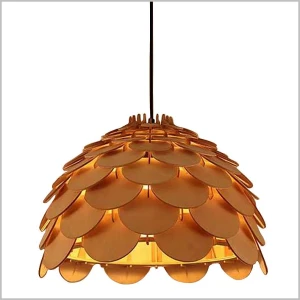 Burgo lampa wisząca szyszka ze sklejki drewnianej 1xE27 Light Prestige