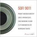 oliwkowy  kinkiet szklany SOFI Argon 9011