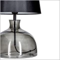 4concepts lampa stołowa podstawa antracyt abażur czarny 1xE27 Haga