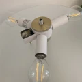biało złota lampa stojąca 3xE14 ARTDECO MT8872 WHITE Step into Design