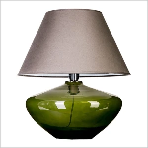 MADRID GREEN szklana lampa stołowa 44cm z abażurem 1xE27 4concepts