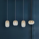 VASO AMBER lampa wisząca LED 4 szklane klosze Milagro