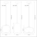 VASO WHITE Milagro białe lampy wiszące szklane klosze