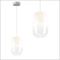 lampa wisząca z białego szkła VASO 3 WHITE Milagro ML1404