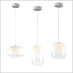 VASO WHITE szklane lampy wiszące LED Milagro