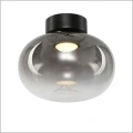 plafon LED z kloszem z dymionego szkła Milagro VASO SMOKED ML1409