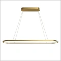 złota lampa wisząca LED 100 cm SATURNO Milagro ML2958