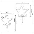 gwiazdy podświetlane 30 i 50 cm STAR Milagro EKO0266