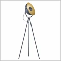 czarna lampa podłogowa na trójnogu CHEWY RL R40181032