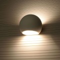 Okrągły kinkiet ścienny ceramiczny biały mat góra-dół 1xE27 Globe SL.0032 Sollux