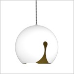 Malaga White lampa wisząca do kuchni biało złota 1xE27 Keter Lighting