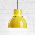 żółta metalowa lampa industrialna TAR Reflex Mini Yellow