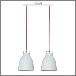 Pensilvania II biała podwójna lampa wisząca 2xE27 Candellux