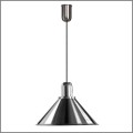 Srebrna metalowa lampa wisząca do kuchni klosz stożek 35cm 1xE27 Reflex Stożek Steel TAR