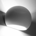 Globe okrągły kinkiet ścienny ceramiczny biały mat góra-dół 1xE27 Sollux SL.0032