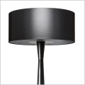 kandela Baron Plus lampa podłogowa czarny abażur walec z blendą od spodu 65cm 3xE27