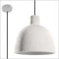 Lampa wisząca z białego betonu średnica 28cm 1xE27 Damaso SL.0281 Sollux