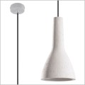 Empoli SL.0280 lampa wisząca industrialna z białego betonu klosz średnica 17cm 1xE27 Sollux