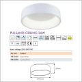 Holdbox okrągły 45cm plafon sufitowy led Pulsano  dane techniczne wymiary