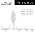 micante mBall biała kula świecąca wymiary