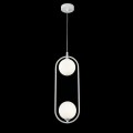 Maytoni biała lampa wisząca 2 kule z matowego białego szkła Ring MOD013PL-02W