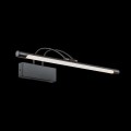 czarny kinkiet led z ruchomym ramieniem do obrazów 55cm Finelli MIR004WL-L12B Maytoni