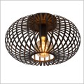 Manuela 78174/40/30 czarny druciany plafon do salonu 40cm 1xE27 Lucide