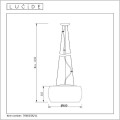Lucide Pearl 70463/05/11 żyrandol średnica 40cm 5xG9