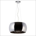 Lucide Pearl lampa sufitowa wisząca z kryształami i szklanym kloszem