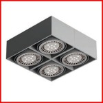 TUZ IV 12V poczwórny reflektor sufitowy Cleoni