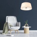 Lampa wisząca do salonu z białym abażurem 50cm 4x60W Bali LP-1322-1P-WH Light Prestige