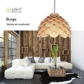 Lampa z drewna do salonu szyszka Burgo LP-101335/1P L Light Prestige