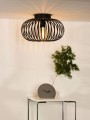 Lampa sufitowa czarna druciana metalowa styl vintage 40cm 1xE27 Manuela 78174/40/30 Lucide