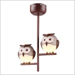 OWL 244 lampa wisząca do pokoju dziecięcego 2 sowy 2xG9 Milagro
