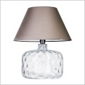 Lampa stołowa szklana z szaro beżowym abażurem Paris L002011206 4concepts