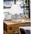 Paris lampa stołowa szklana z białym abażurem 1xE27 4concepts aranżacja