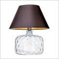 4concepts Paris lampa stołowa szklana z czarnym abażurem 1xE27