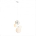 Aldex lampa wisząca do salonu 4 szklane białe kule Balia 4 1039L
