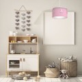 Baletnica MLP4974 różowa lampa wisząca do pokoju dziecięcego z kryształkami i białymi figurkami baletnic Milagro