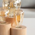 Lampka nocna składająca się z trzech różnych walców z drewna brzozowego 3xE27 Led Vincent 2266360 Spot Light