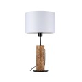 Spotlight Pino Table 77627904 lampa biurkowa z białym abażurem w kształcie walca