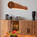 Spotlight Lukas LED lampa wisząca drewniana 115 cm włącznik dotykowy