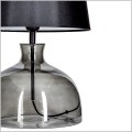 4concepts lampa stołowa podstawa antracyt abażur czarny 1xE27 Haga