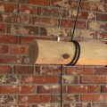Trabo Short lampa z obrobionej i bejcowanej belki sosnowej  średnica ~10cm długość 70cm producent Spotlight